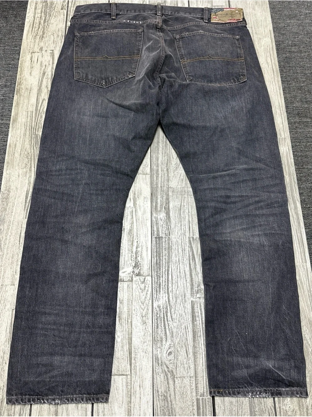 Denim & Supply Ralph Lauren Slim Jeans Washed Grey 40/32 Preppy Distressed